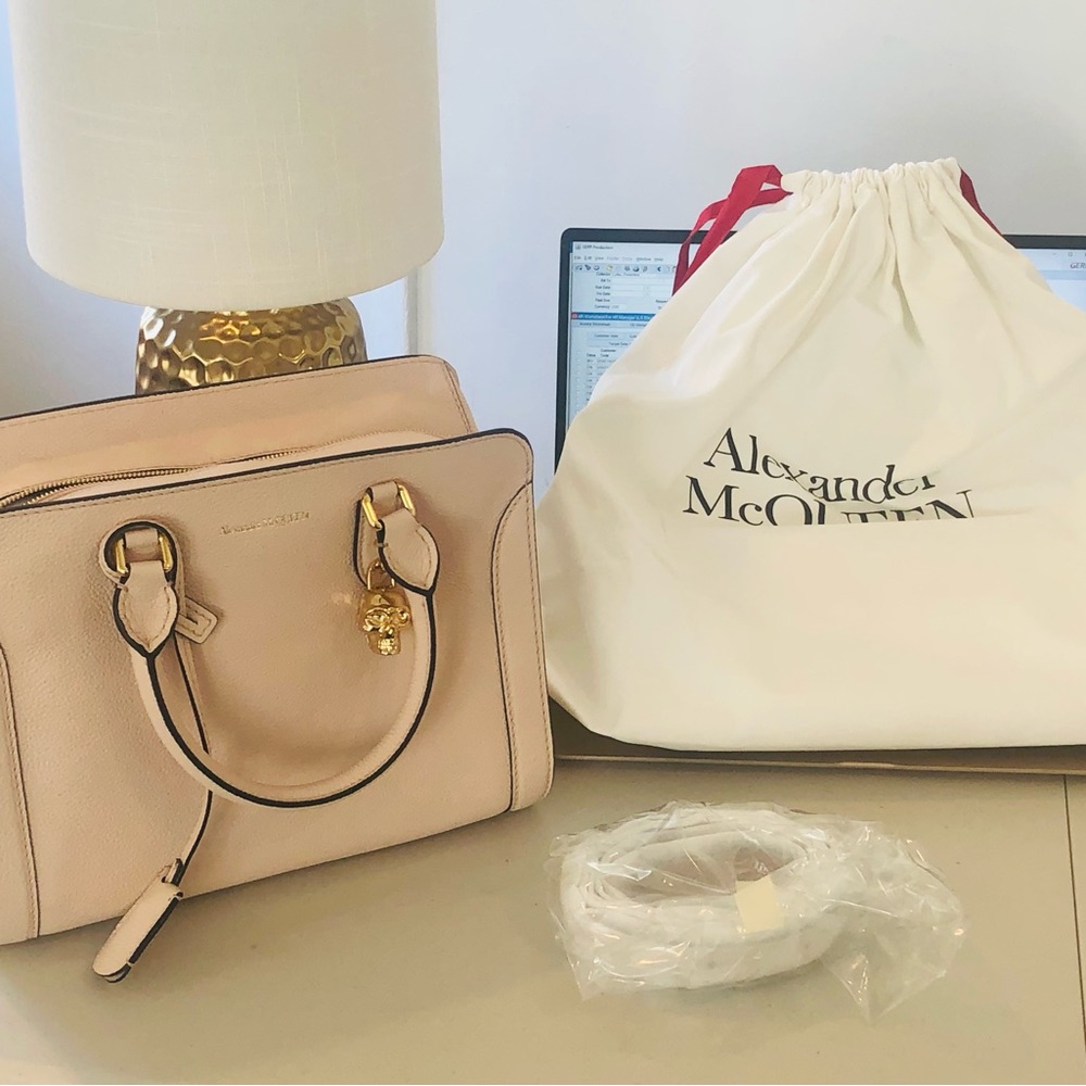 Alexander McQueen-Pebbled Leather - USED but still looks great. Will post pics